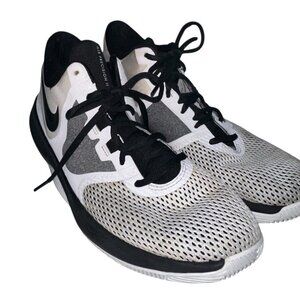 Nike Air Precision 2 Mens Size 10 White Basketball Shoes Sneakers AA7069-100
